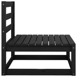 NNEVL Garden Middle Sofas with Anthracite Cushions 2 pcs Solid Pinewood