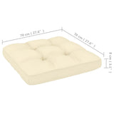 NNEVL Garden Footstools with Cushions 2 pcs Honey Brown Solid Pinewood