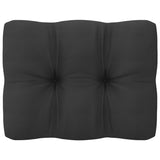 NNEVL Solid Pinewood Garden Lounge Set 2 Piece with Cushions White