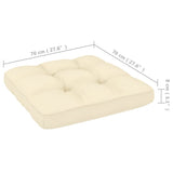 NNEVL 2 Piece Garden Lounge Set with Cushions Honey Brown Pinewood