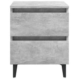 NNEVL Bed Cabinet Concrete Grey 40x35x50 cm Chipboard