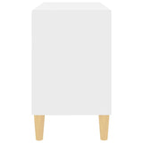 NNEVL TV Cabinet with Solid Wood Legs Black 69.5x30x50 cm