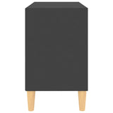 NNEVL TV Cabinet with Solid Wood Legs Grey 69.5x30x50 cm