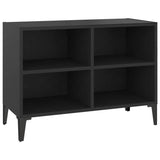 NNEVL TV Cabinet with Metal Legs Black 69.5x30x50 cm