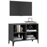 NNEVL TV Cabinet with Metal Legs Grey 69.5x30x50 cm