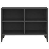NNEVL TV Cabinet with Metal Legs Grey 69.5x30x50 cm