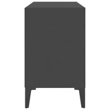 NNEVL TV Cabinet with Metal Legs Grey 69.5x30x50 cm