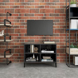 NNEVL TV Cabinet with Metal Legs Grey 69.5x30x50 cm