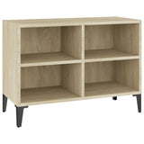 NNEVL TV Cabinet with Metal Legs Sonoma Oak 69.5x30x50 cm