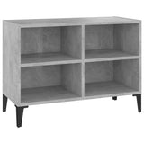 NNEVL TV Cabinet with Metal Legs Concrete Grey 69.5x30x50 cm