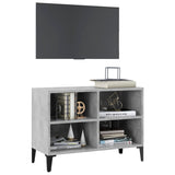 NNEVL TV Cabinet with Metal Legs Concrete Grey 69.5x30x50 cm