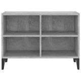 NNEVL TV Cabinet with Metal Legs Concrete Grey 69.5x30x50 cm