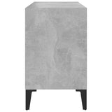 NNEVL TV Cabinet with Metal Legs Concrete Grey 69.5x30x50 cm