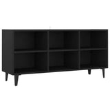 NNEVL TV Cabinet with Metal Legs Black 103.5x30x50 cm