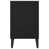 NNEVL TV Cabinet with Metal Legs Black 103.5x30x50 cm