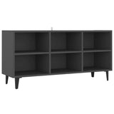 NNEVL TV Cabinet with Metal Legs Grey 103.5x30x50 cm