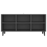 NNEVL TV Cabinet with Metal Legs Grey 103.5x30x50 cm