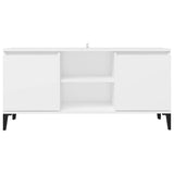 NNEVL TV Cabinet with Metal Legs White 103.5x35x50 cm