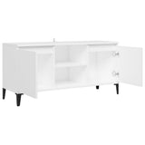 NNEVL TV Cabinet with Metal Legs White 103.5x35x50 cm