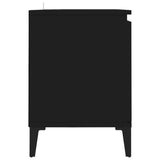 NNEVL TV Cabinet with Metal Legs Black 103.5x35x50 cm