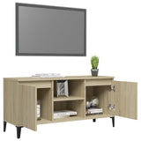 NNEVL TV Cabinet with Metal Legs Sonoma Oak 103.5x35x50 cm