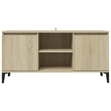 NNEVL TV Cabinet with Metal Legs Sonoma Oak 103.5x35x50 cm