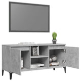 NNEVL TV Cabinet with Metal Legs Concrete Grey 103.5x35x50 cm