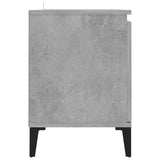 NNEVL TV Cabinet with Metal Legs Concrete Grey 103.5x35x50 cm