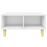 NNEVL Coffee Table White 60x60x30 cm Chipboard