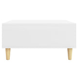 NNEVL Coffee Table White 60x60x30 cm Chipboard