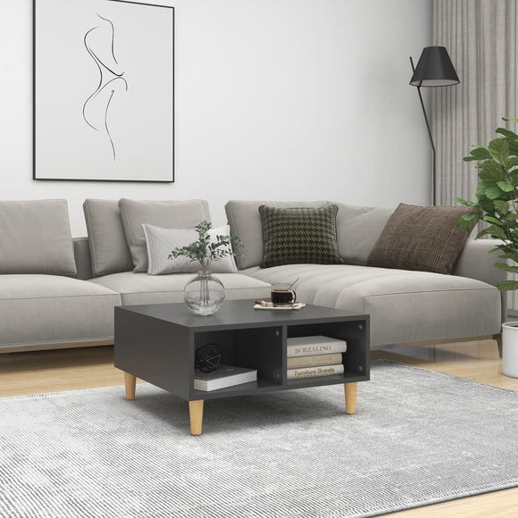 NNEVL Coffee Table Grey 60x60x30 cm Engineered Wood