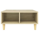 NNEVL Coffee Table Sonoma Oak 60x60x30 cm Chipboard