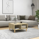 NNEVL Coffee Table Sonoma Oak 60x60x30 cm Chipboard