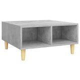 NNEVL Coffee Table Concrete Grey 60x60x30 cm Chipboard