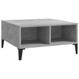 NNEVL Coffee Table Concrete Grey 60x60x30 cm Chipboard
