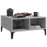 NNEVL Coffee Table Concrete Grey 60x60x30 cm Chipboard