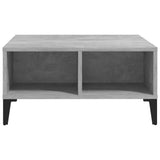 NNEVL Coffee Table Concrete Grey 60x60x30 cm Chipboard