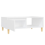 NNEVL Coffee Table White 90x60x35 cm Engineered Wood