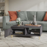 NNEVL Coffee Table Grey 90x60x35 cm Engineered Wood