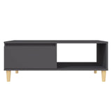 NNEVL Coffee Table Grey 90x60x35 cm Engineered Wood