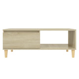 NNEVL Coffee Table Sonoma Oak 90x60x35 cm Chipboard