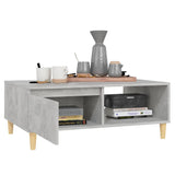 NNEVL Coffee Table Concrete Grey 90x60x35 cm Chipboard