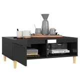 NNEVL Coffee Table High Gloss Black 90x60x35 cm Engineered Wood