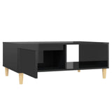 NNEVL Coffee Table High Gloss Black 90x60x35 cm Engineered Wood