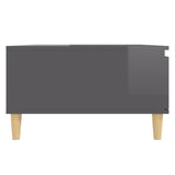NNEVL Coffee Table High Gloss Grey 90x60x35 cm Engineered Wood