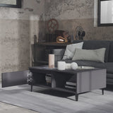NNEVL Coffee Table Grey 90x60x35 cm Chipboard