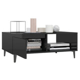 NNEVL Coffee Table High Gloss Black 90x60x35 cm Chipboard