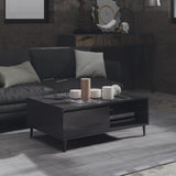 NNEVL Coffee Table High Gloss Grey 90x60x35 cm Chipboard