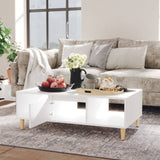 NNEVL Coffee Table White 103.5x60x35cm Chipboard