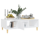 NNEVL Coffee Table White 103.5x60x35cm Chipboard